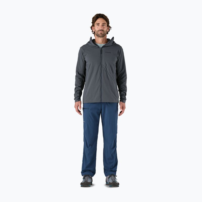 Чоловіча гібридна куртка Patagonia Nano-Air Ultralight Full-Zip Hoody кольору smolder blue 2