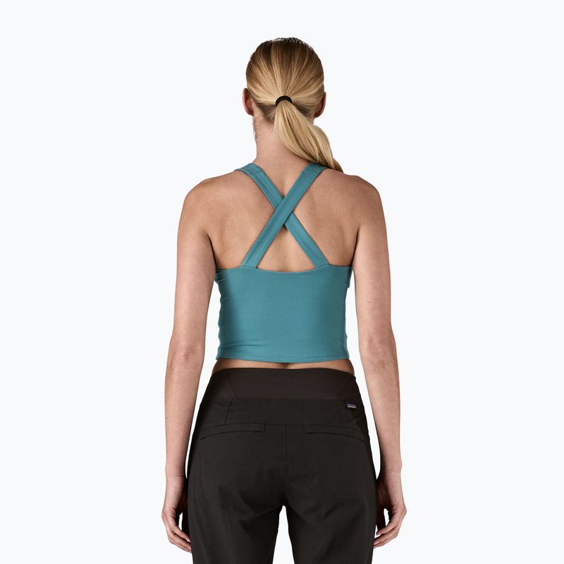 Футболка трекінгова жіноча Patagonia Reversible Tank wetland blue 3