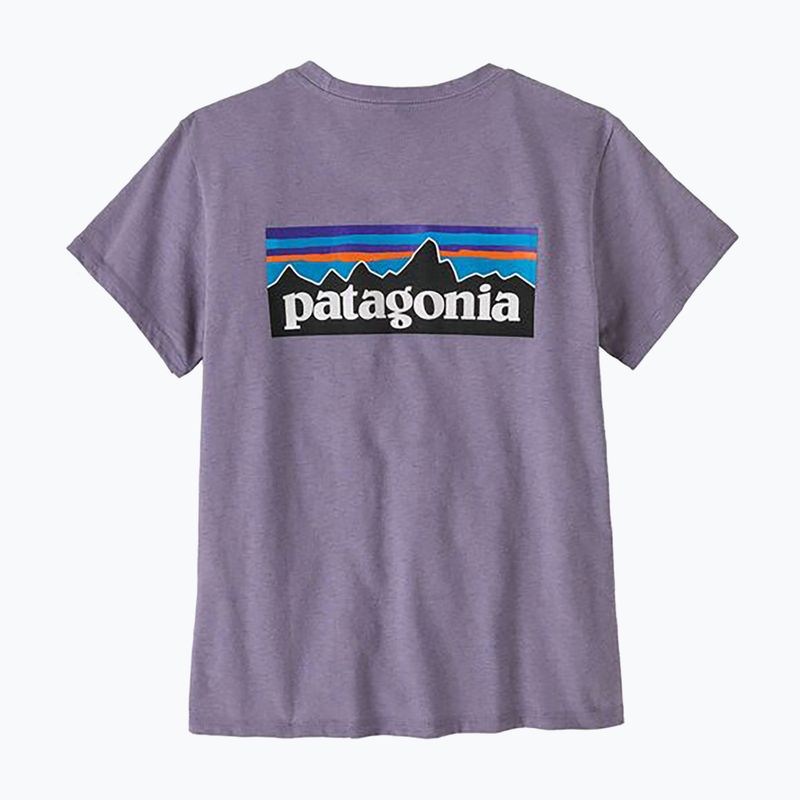 Футболка жіноча Patagonia P-6 Logo Responsibili-Tee concrete purple 2