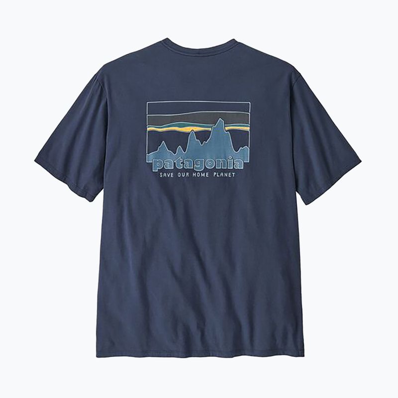 Чоловіча футболка Patagonia '73 Skyline Organic новий темно-синій 2