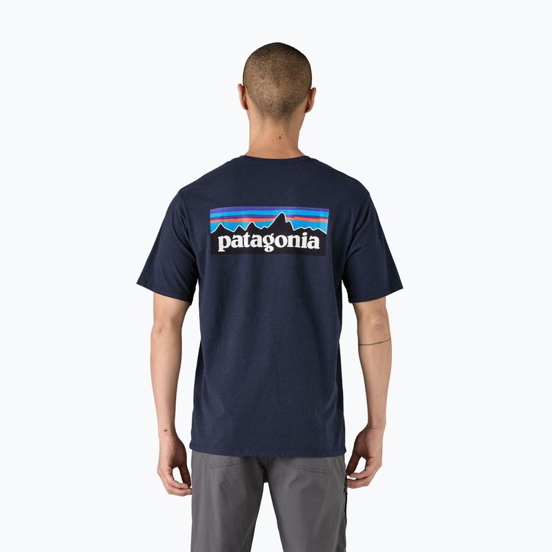 Футболка чоловіча Patagonia P-6 Logo Responsibili-Tee new navy 2