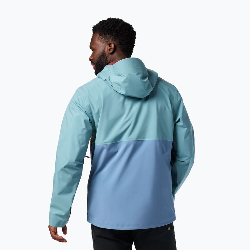 Куртка софтшелл чоловіча Cotopaxi Impermeo 3L Hooded Shell everglade and steel blue 2