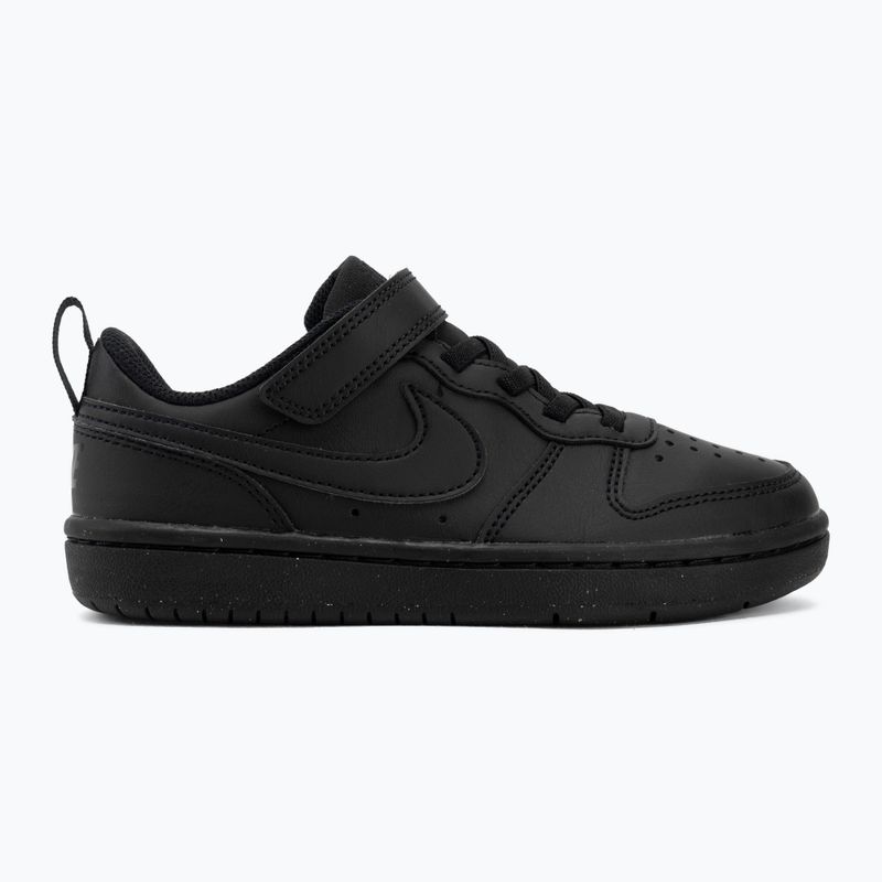 Кросівки дитячі Nike Court Borough Low Recraft black/black/black 2