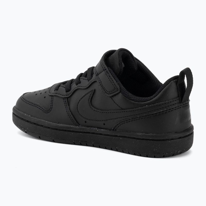 Кросівки дитячі Nike Court Borough Low Recraft black/black/black 3