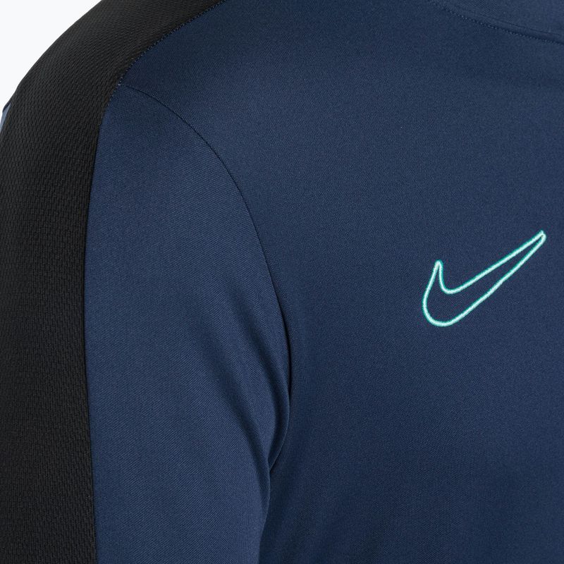 Лонгслів футбольний чоловічий Nike Academy Dri-Fit 1/2-Zip midnight navy/black/midnight navy/hyper turquoise 3