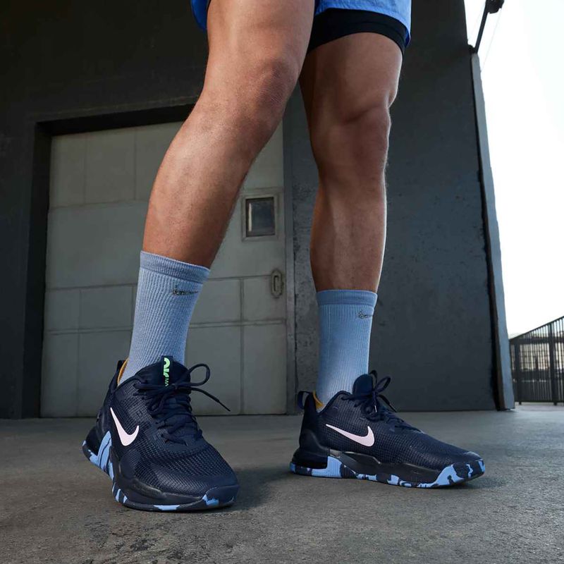 Кросівки для тренувань чоловічі Nike Air Max Alpha Trainer obsidian/lime blast/polar/pink foam 10