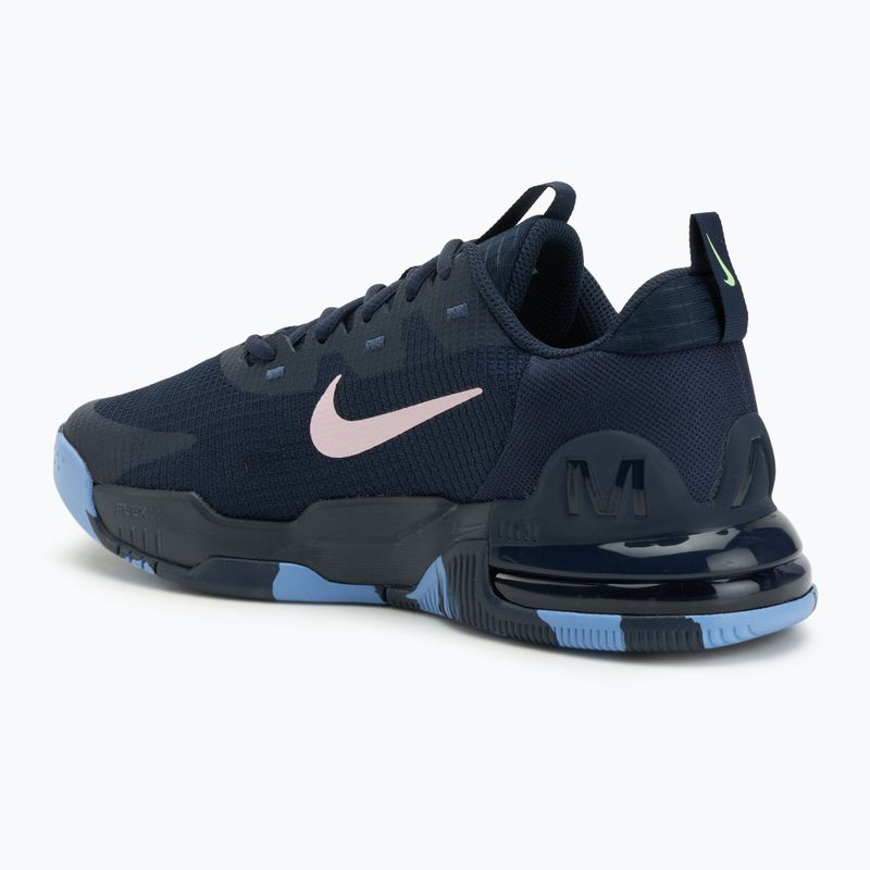 Кросівки для тренувань чоловічі Nike Air Max Alpha Trainer obsidian/lime blast/polar/pink foam 3