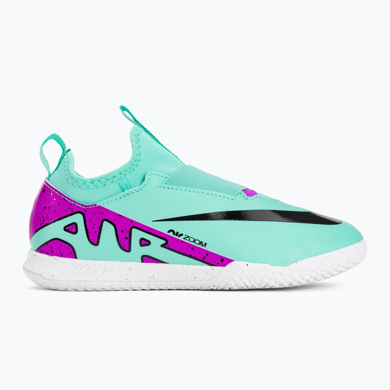Футбольні бутси кросівки дитячі Nike Jr Zoom Mercurial Vapor 15 Academy IC hyper turquoise/black/ white/fuchsia dream 2