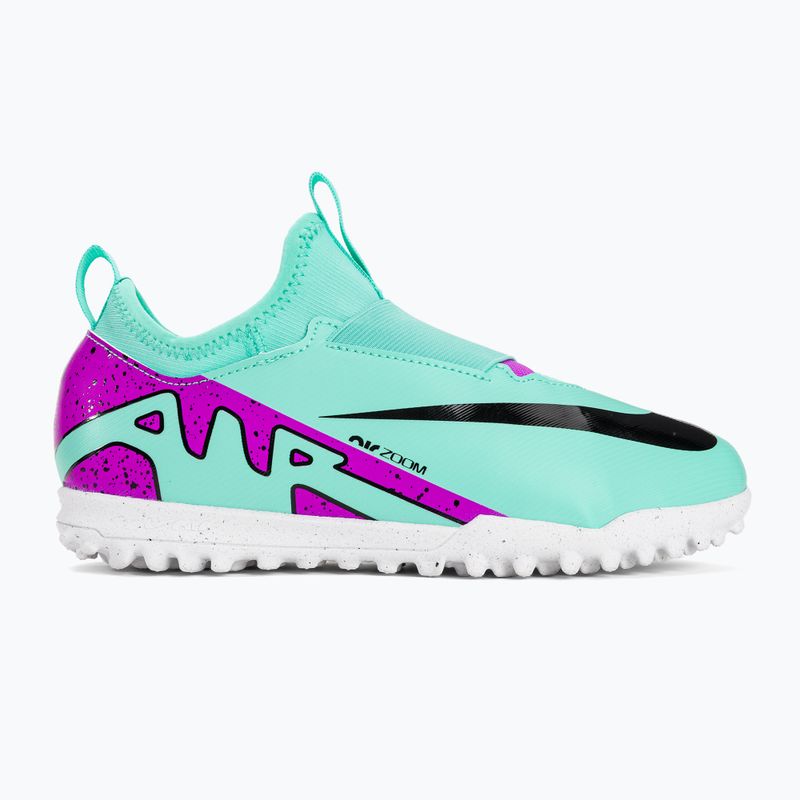 Футбольні бутси кросівки дитячі Nike Jr Mercurial Vapor 15 Academy TF hyper turquoise/black/ white/fuchsia dream 2