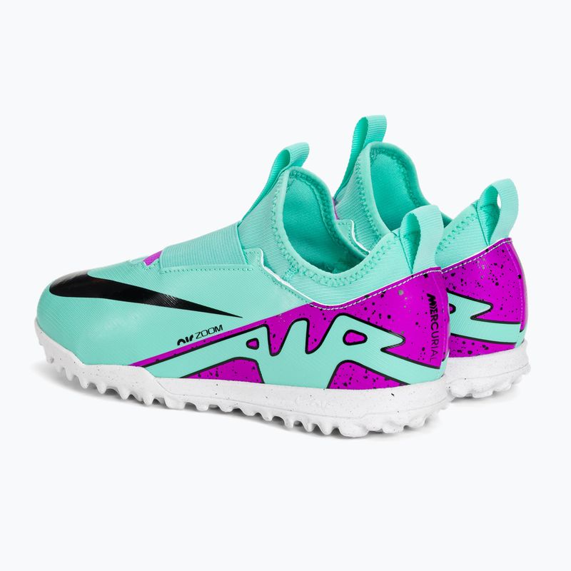 Футбольні бутси кросівки дитячі Nike Jr Mercurial Vapor 15 Academy TF hyper turquoise/black/ white/fuchsia dream 3