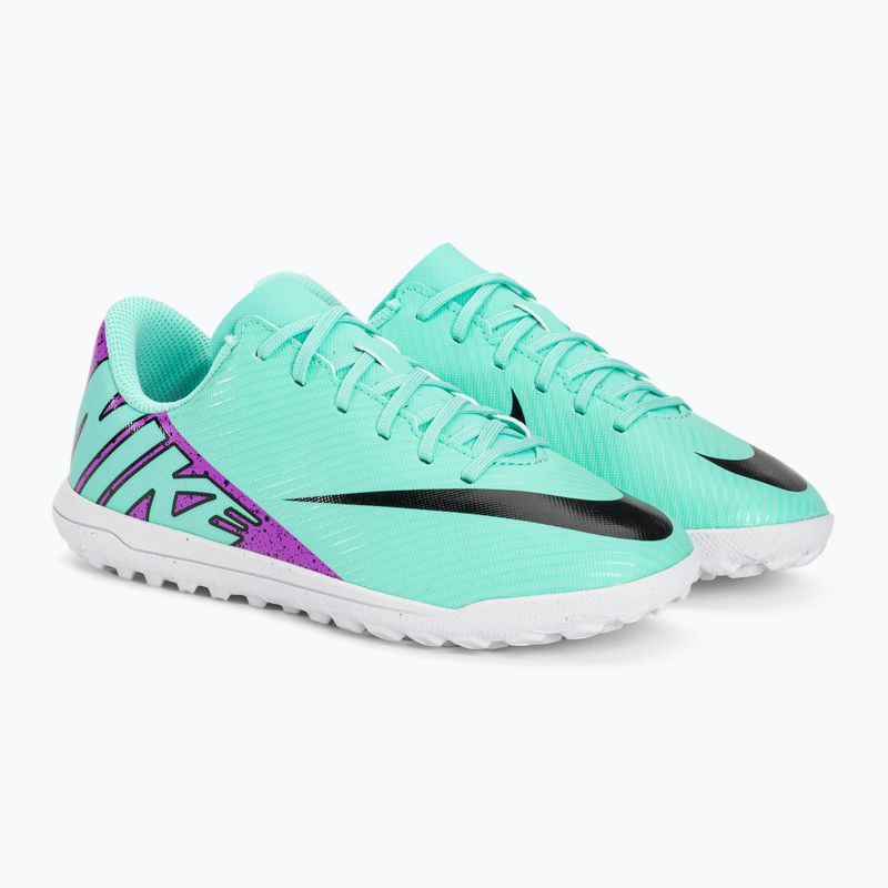 Футбольні бутси кросівки дитячі Nike Jr Mercurial Vapor 15 Club TF hyper turquoise/black/ white/fuchsia dream 4