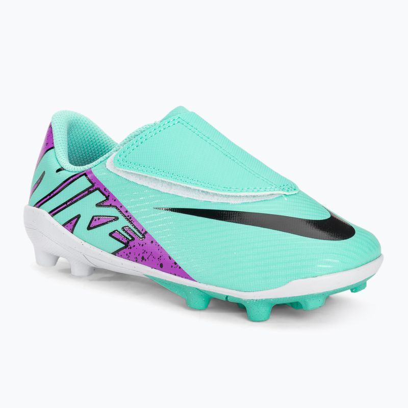 Футбольні бутси кросівки дитячі Nike JR Mercurial Vapor 15 Club MG hyper turquoise/black/ white/fuchsia dream