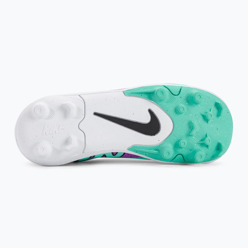 Футбольні бутси кросівки дитячі Nike JR Mercurial Vapor 15 Club MG hyper turquoise/black/ white/fuchsia dream 5