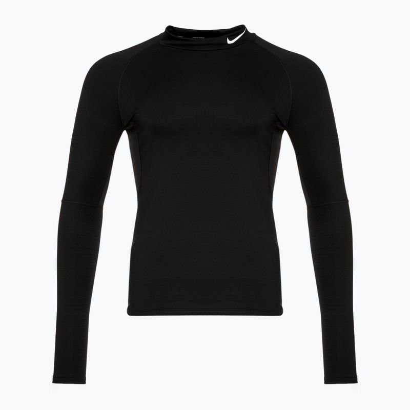Лонгслів для тренувань чоловічий Nike Pro Dri-Fit Warm black/white