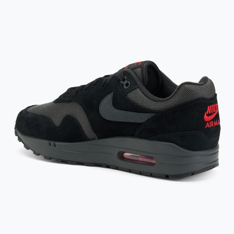 Кросівки чоловічі Nike Air Max 1 black/university red/anthracite 3