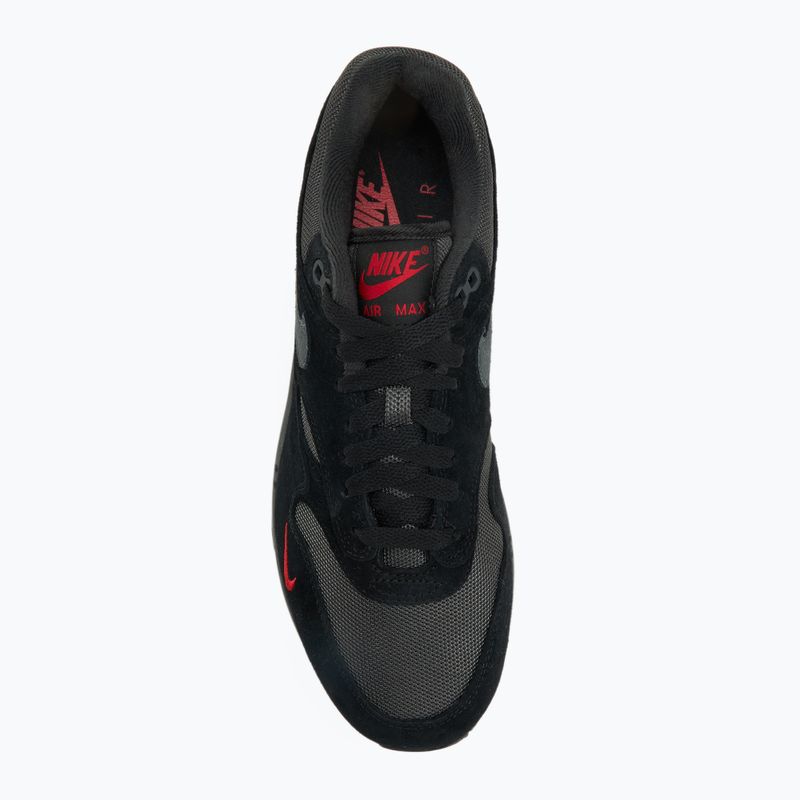 Кросівки чоловічі Nike Air Max 1 black/university red/anthracite 5