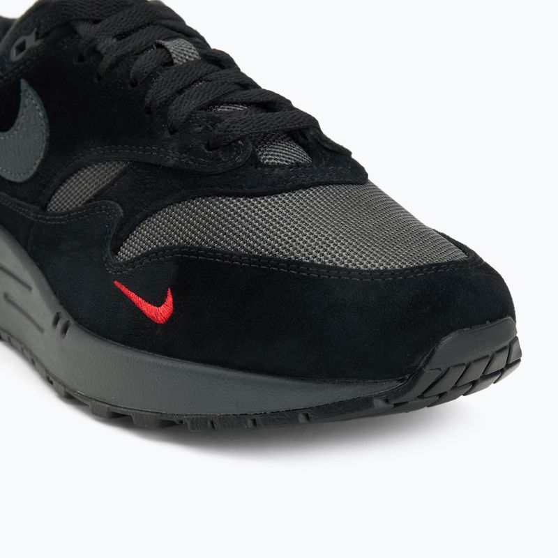 Кросівки чоловічі Nike Air Max 1 black/university red/anthracite 7