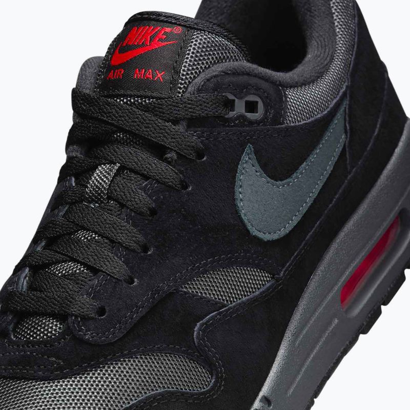 Кросівки чоловічі Nike Air Max 1 black/university red/anthracite 8
