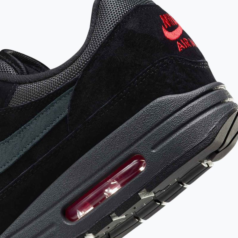 Кросівки чоловічі Nike Air Max 1 black/university red/anthracite 9