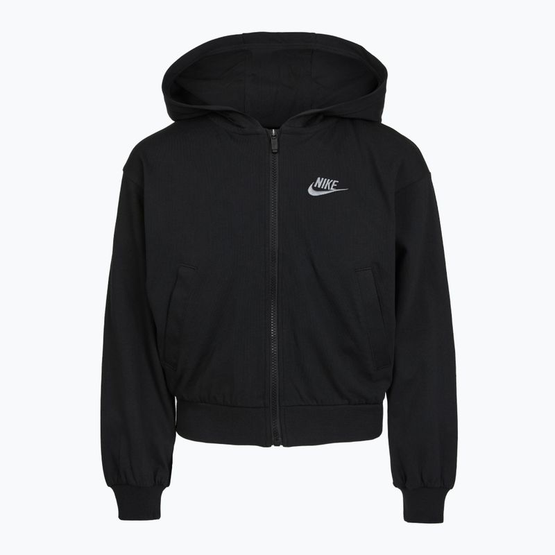Кофта дитяча Nike Sportswear Full Zip Hoodie black/flat pewter 7