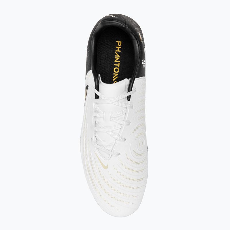 Кросівки футбольні Nike Phantom GX II Academy FG/MG white / metallic gold coin / black 5