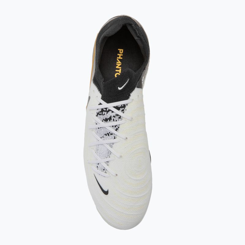 Кросівки футбольні чоловічі Nike Phantom GX II Pro FG white/metallic gold coin/black 5