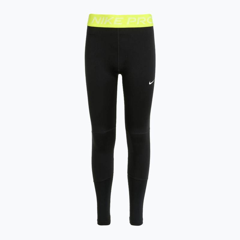 Легінси дитячі Nike Pro Dri-FIT comet black/volt/white 6