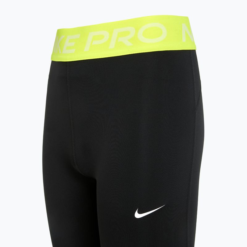 Легінси дитячі Nike Pro Dri-FIT comet black/volt/white 8
