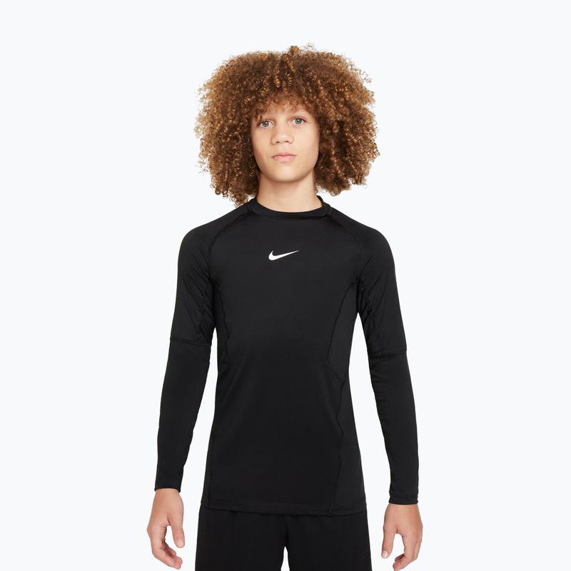Лонгслів дитячий Nike Pro Dri-Fit black/white