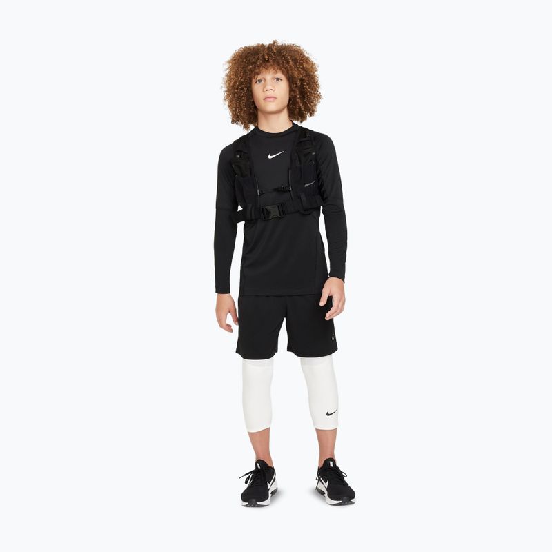 Лонгслів дитячий Nike Pro Dri-Fit black/white 2
