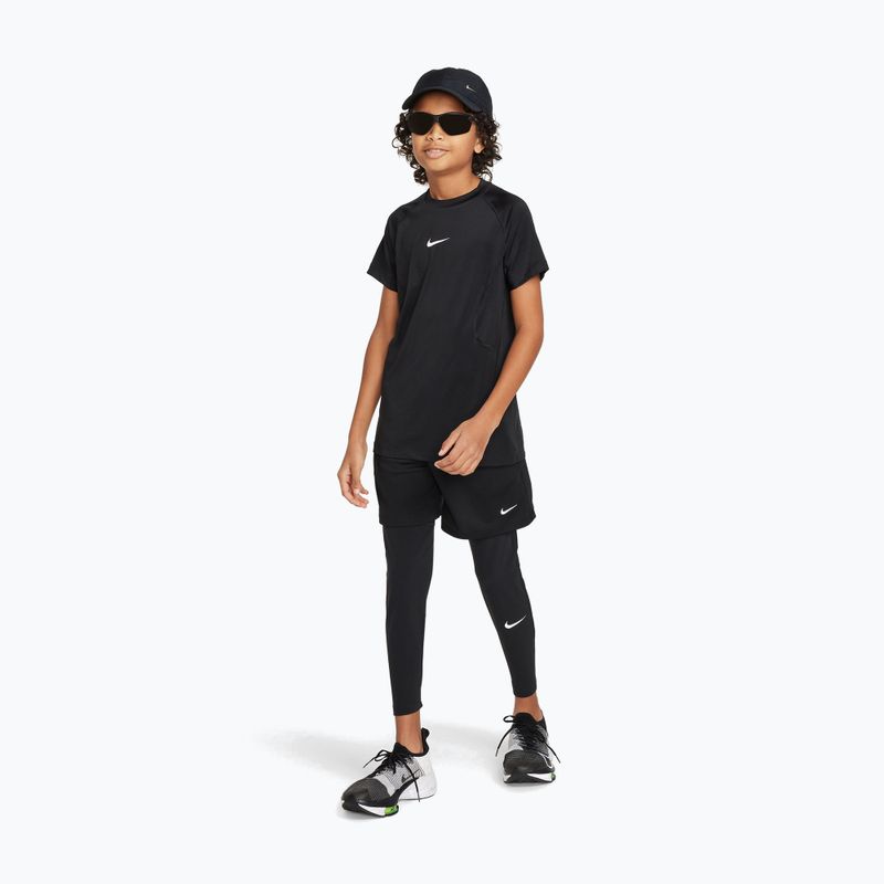 Легінси дитячі Nike Pro Dri-FIT black/black/white 2