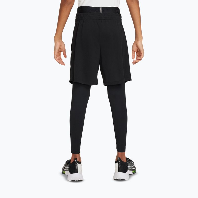Легінси дитячі Nike Pro Dri-FIT black/black/white 3