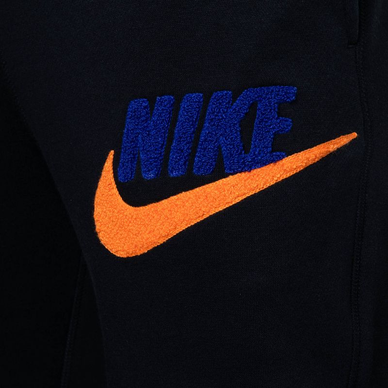 Чоловічі штани Nike Club Fleece Joggers чорні / чорні / безпечні помаранчеві 3