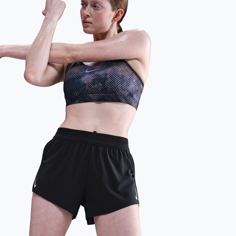 Шорти для бігу жіночі Nike AeroSwift Dri-Fit ADV Mid-Rise 3" black/white 3