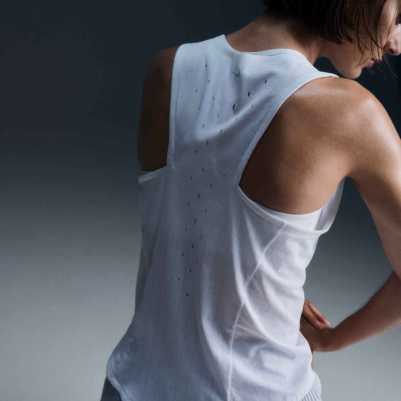 Футболка для бігу жіноча Nike AeroSwift Dri-Fit ADV Singlet white / black / black 5