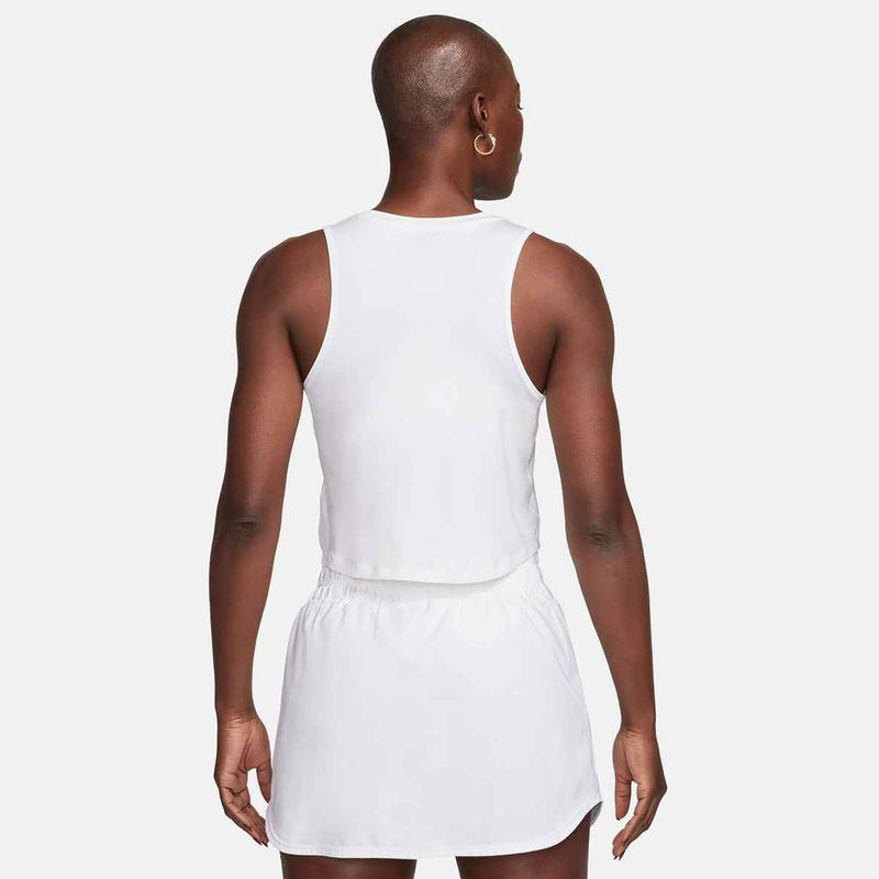 Футболка для тренувань жіноча Nike One Classic Dri-Fit Cropped Tank white 3