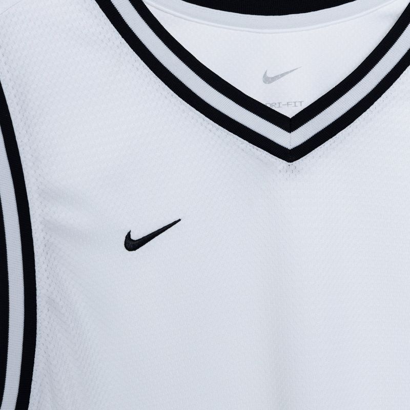 Чоловіча баскетбольна майка Nike Dri-Fit DNA біла / чорна 4