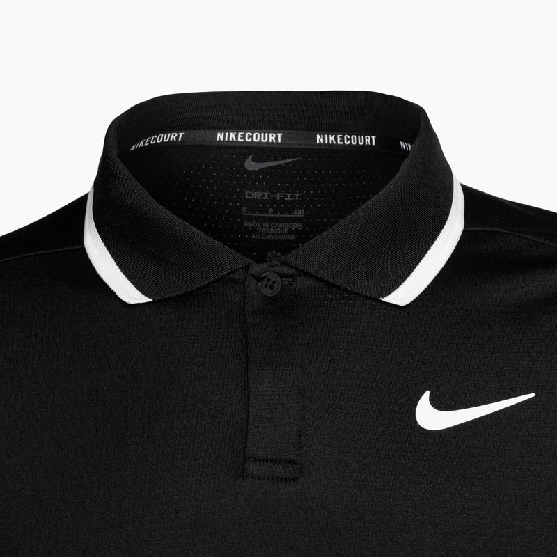 Футболка поло тенісна чоловіча Nike Court Dri-Fit Advantage black/white 3