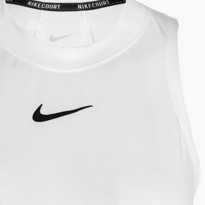 Жіноча тенісна майка Nike Court Dri-Fit Advantage Tank біла/чорна 3