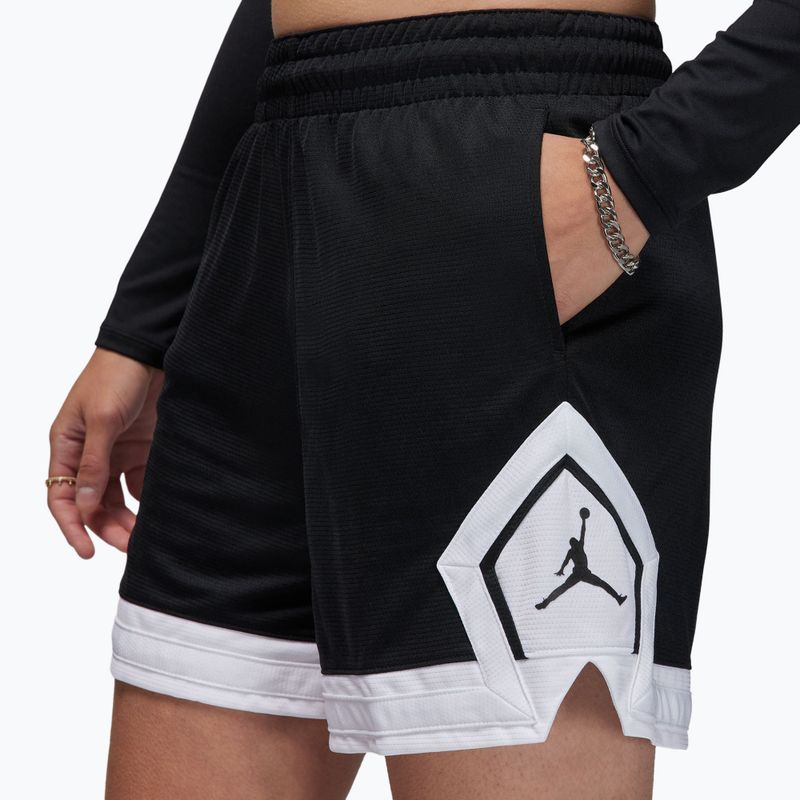 Жіночі баскетбольні шорти  Jordan Sport Diamond 4" black/white/white/black 5