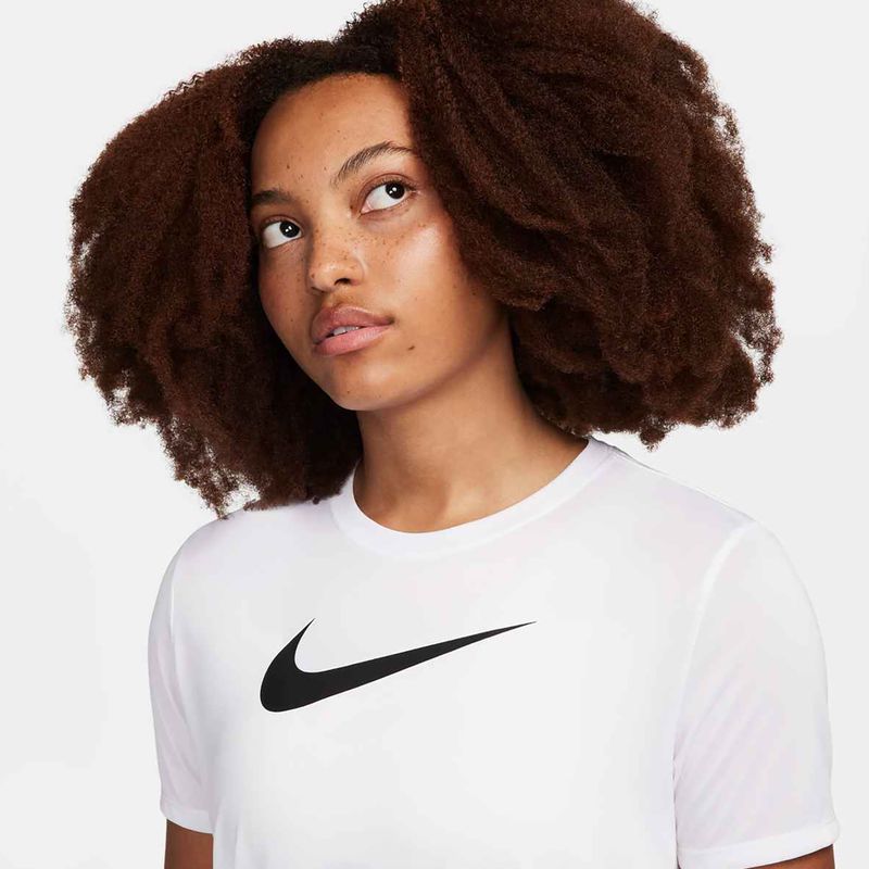 Футболка для тренувань жіноча Nike Dri-Fit white/black 4