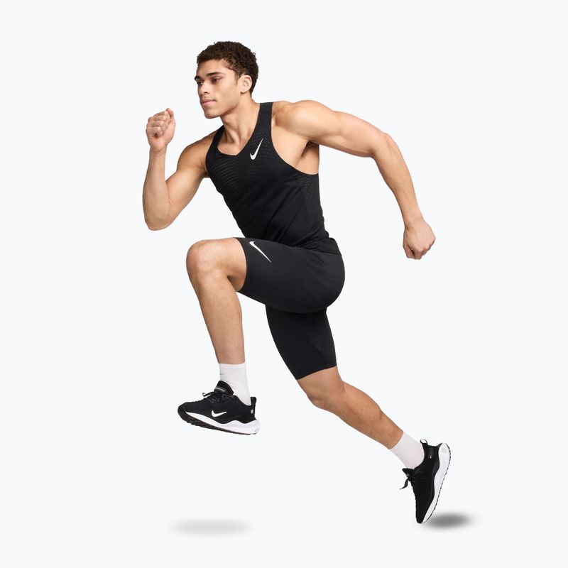 Чоловічі шорти для бігу Nike AeroSwift Dri-Fit ADV 1/2 Tights black/summit white 2