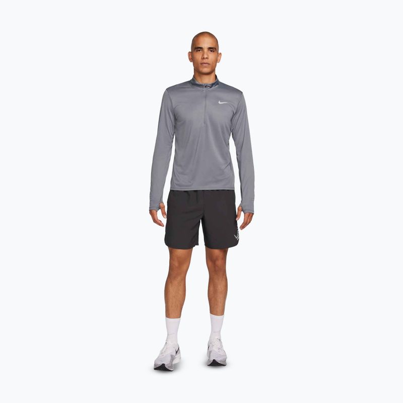 Bluza do biegania męska Nike Pacer Dri-Fit 1/2 Zip smoke grey 2