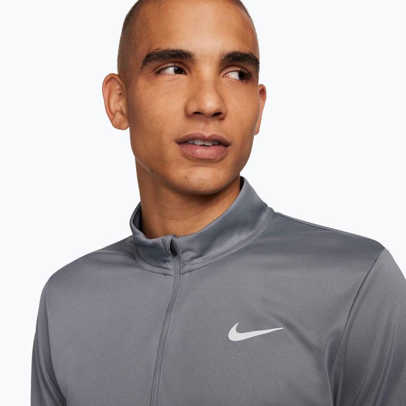 Кофта для бігу чоловіча Nike Pacer Dri-Fit 1/2 Zip smoke grey 4