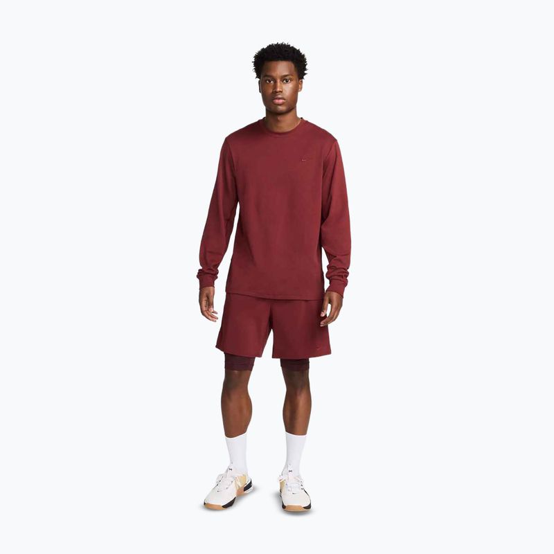 Лонгслів чоловічий Nike Primary Dri-Fit Versatile dark team red/dark team red 2