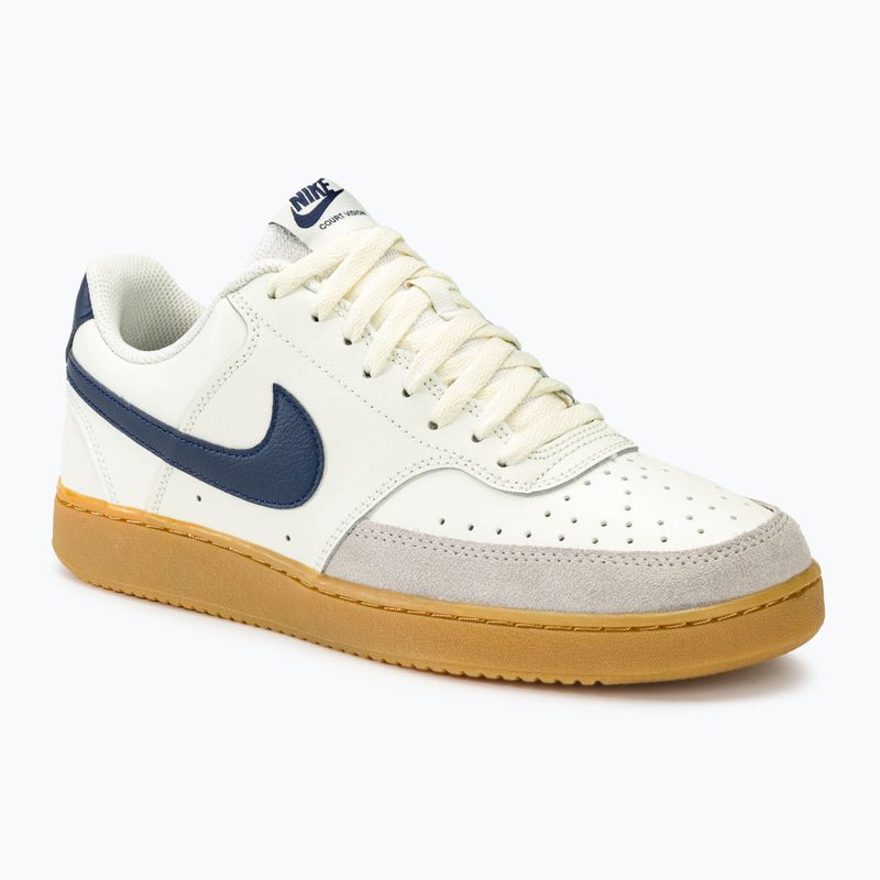 Кросівки чоловічі Nike Court Vision Low sail / gum light brown / light iron ore / midnight navy