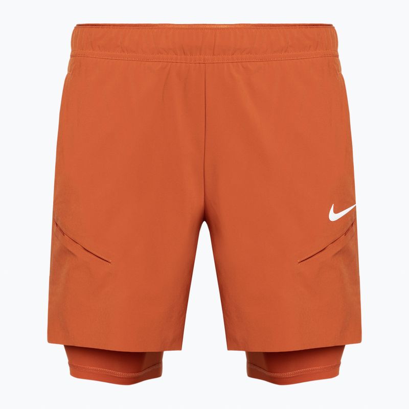 Шорти тенісні чоловічі Nike Court Dri-Fit Slam rust factor/pink quartz/white