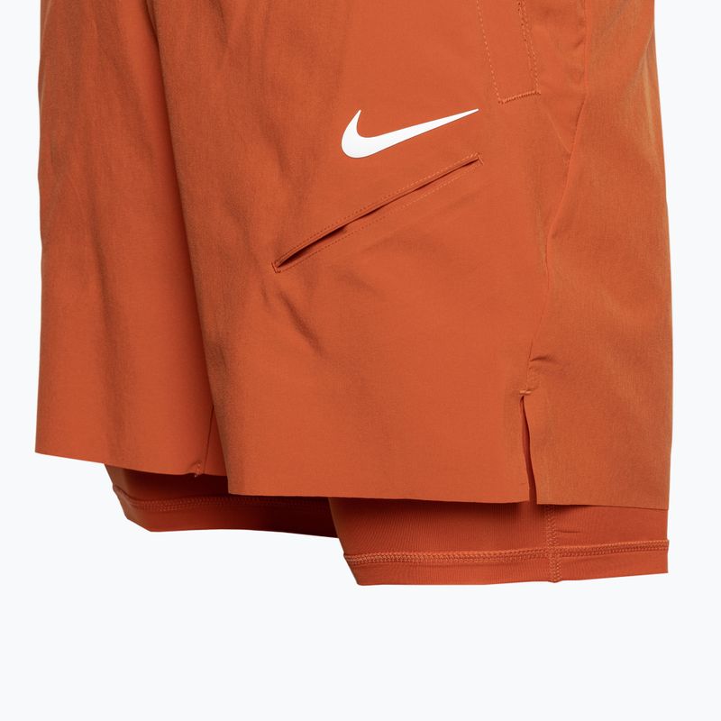 Шорти тенісні чоловічі Nike Court Dri-Fit Slam rust factor/pink quartz/white 3