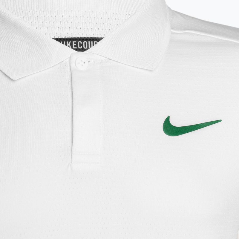 Футболка поло тенісне чоловіча Nike Court Dri-Fit Advantage Polo white/malchite 3