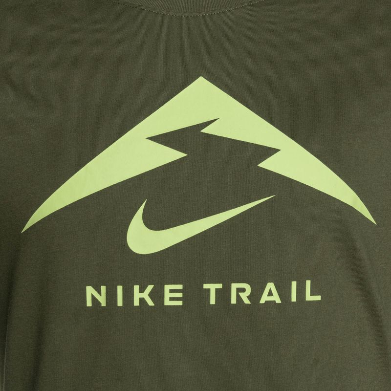 Футболка для бігу чоловіча Nike Dri-Fit UV medium olive 3